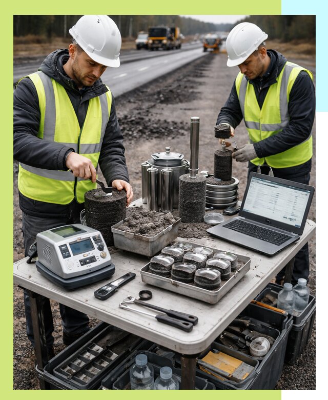 Сертификация асфальта: испытания и подтверждение в Костроме