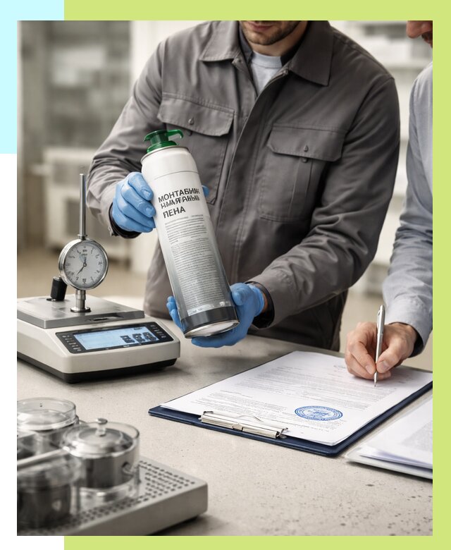 Сертификация монтажной пены в Костроме от 15314 р. | Алешин-Кст