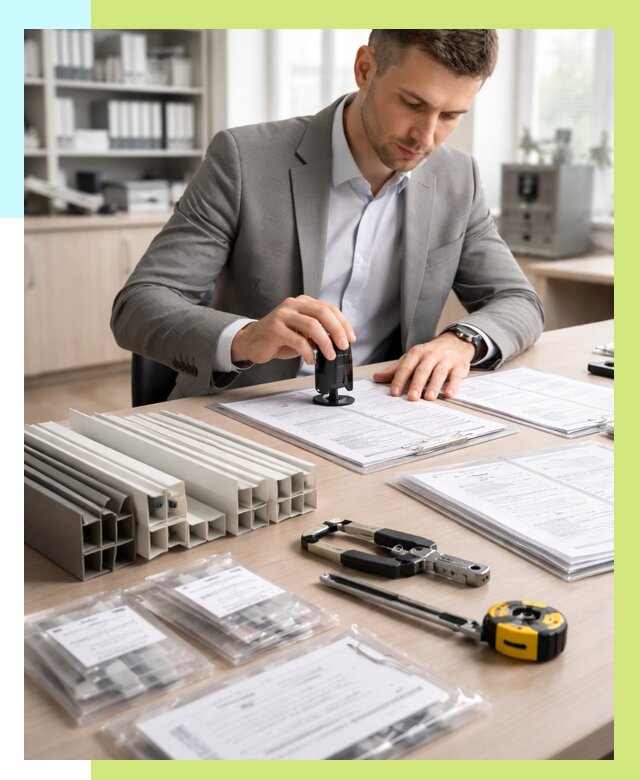 Сертификация ПВХ продукции в Костроме от 8678 р., Алешин-Кст