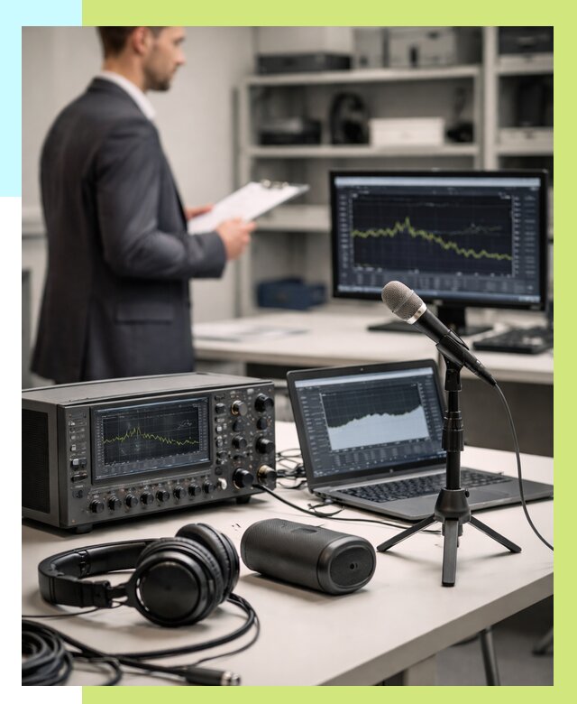 Сертификация аудиотехники в Костроме от 15314 р., Алешин-Кст