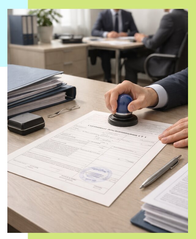 Сертификат происхождения СТ 1 в Костроме от 4594 р. | Алешин-Кст