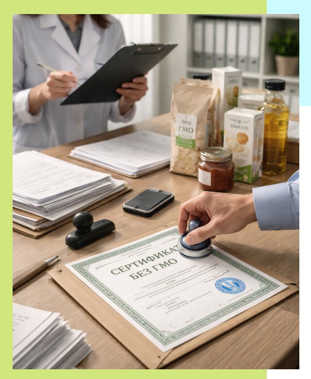 Получение сертификата Без ГМО для продукции в Костроме